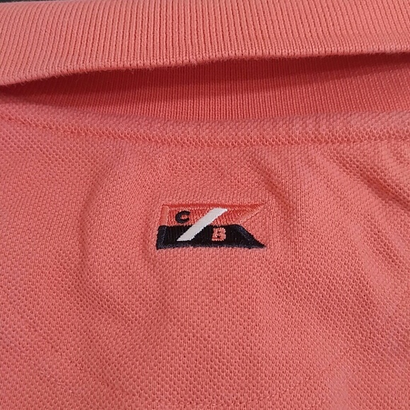 Orange Cadillac logo embroidered polo sz men's XS - Picture 4 of 5